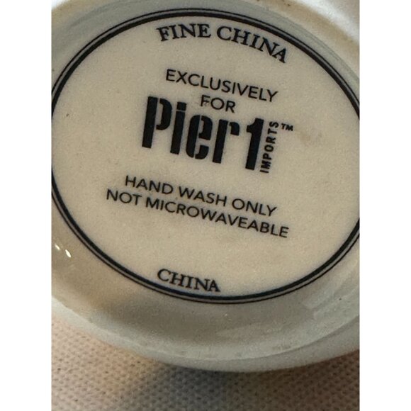 Pier 1 Book Club Giraffe Mugs Clothed Animal Gold Handled Coffee Cups Fine Chin - Picture 5 of 8